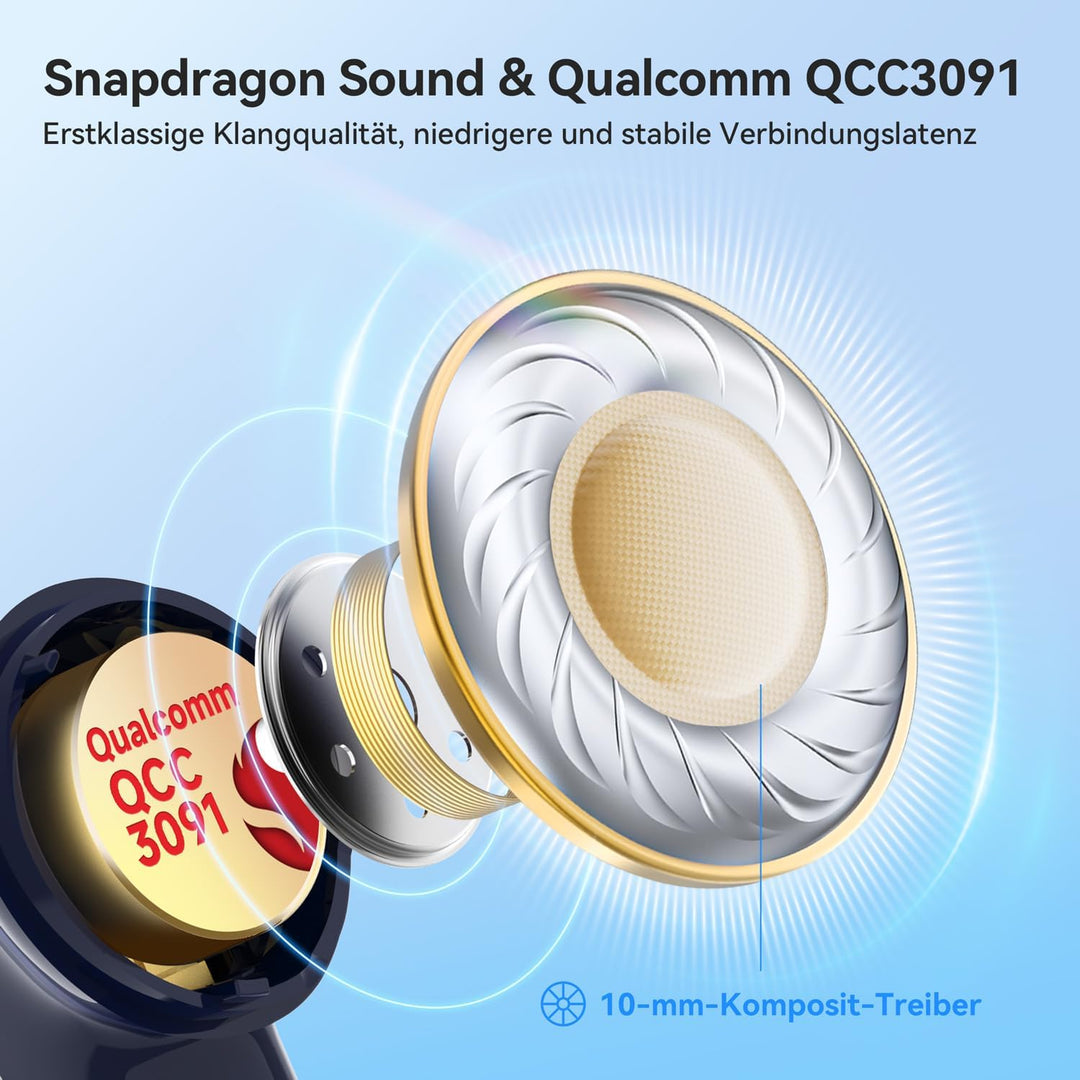 EarFun Air Pro 4 Bluetooth Kopfhörer mit Adaptive Hybride Geräuschunterdrückung, aptX Lossless, Hi-R