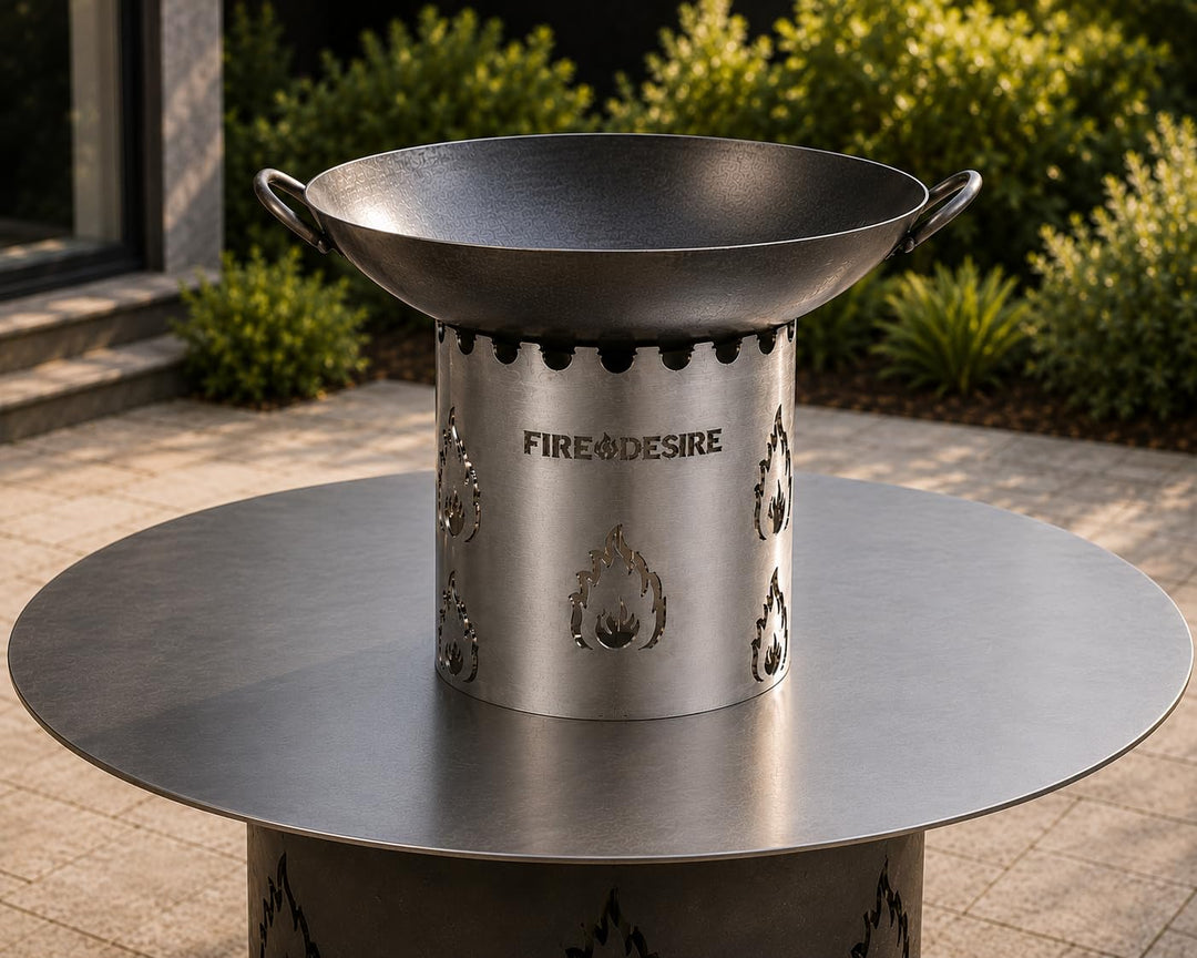FireDesire Wok-Aufsatz Edelstahl | Made in Germany