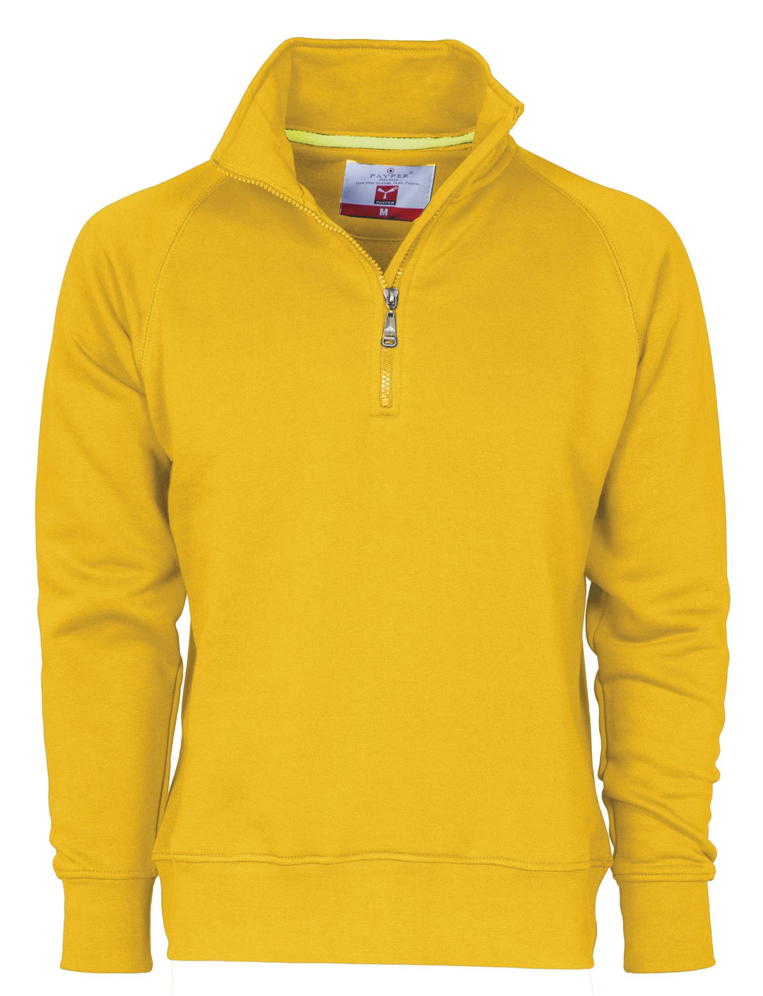 CHEMAGLIETTE! Miami + Sweatshirt aus Baumwolle mit halbem Reissverschluss in Payper S Gelb, S Gelb