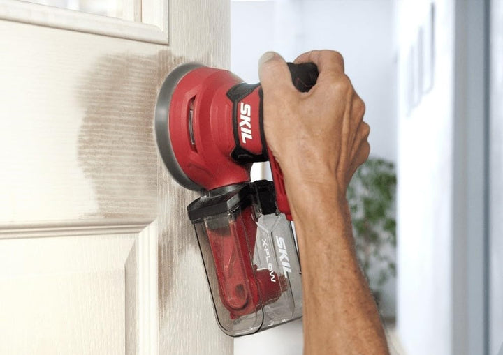 SKIL 7471AA 125mm Exzenterschleifer (300 W, „VRS“-Ausgleichsgewichtssystem, Einhandbetrieb, Drehzahl