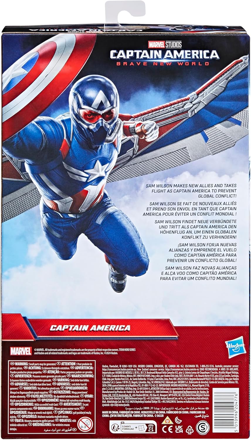 Marvel Studios Captain America Brave New World, Captain America Deluxe Action-Figur, 30 cm