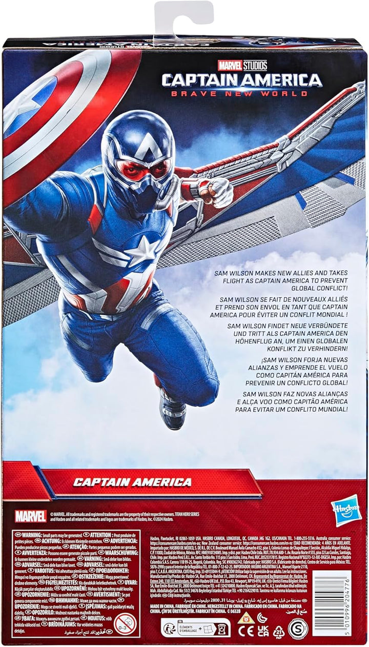 Marvel Studios Captain America Brave New World, Captain America Deluxe Action-Figur, 30 cm