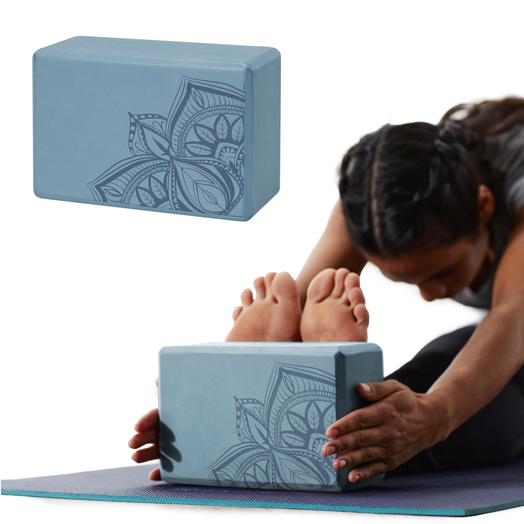 Gaiam Yogablocke Yoga Block Blauer Schattenpunkt, Blauer Schattenpunkt