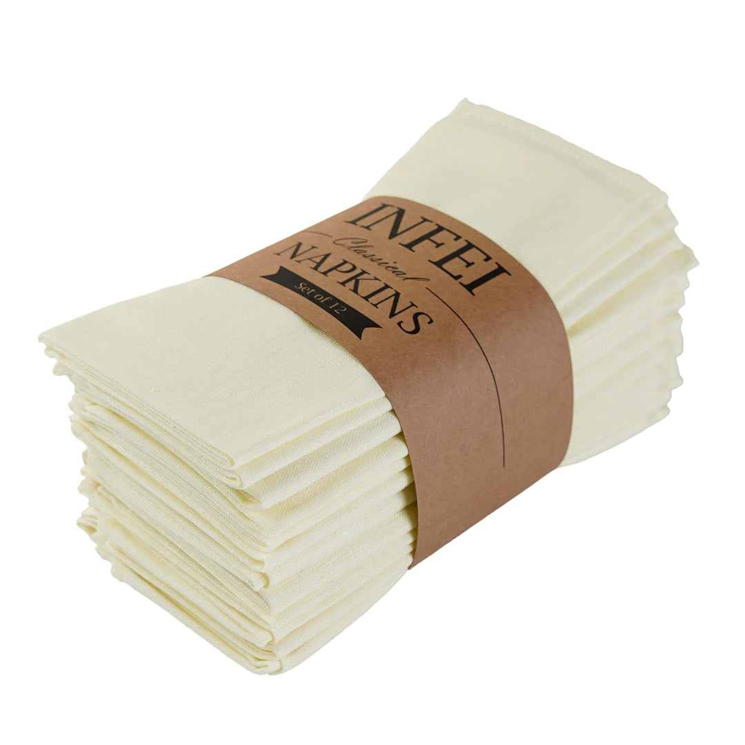 weich Baumwoll-Polyester gemischt Abendessen Cloth Servietten, 12 Stück (40 x 40 cm), für Veranstalt