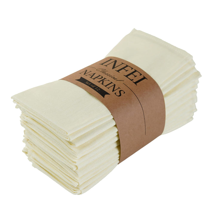 weich Baumwoll-Polyester gemischt Abendessen Cloth Servietten, 12 Stück (40 x 40 cm), für Veranstalt