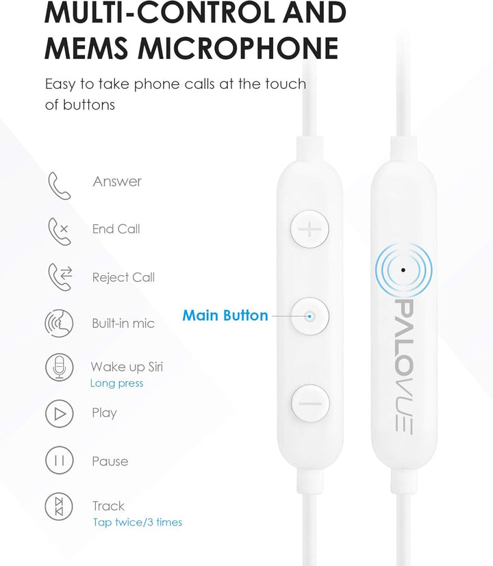 PALOVUE Lightning Kopfhörer Ohrhörer Ohrstöpsel Kompatibel iPhone 13 12 11 Pro Max iPhone X XS Max X
