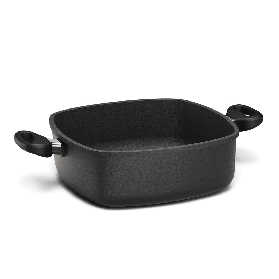 Hoffmann STONIQ Bräter 28×28 cm, 4,7 l, Aluguss, PFAS-freie IQ-SHIELD Antihaftbeschichtung, Induktio