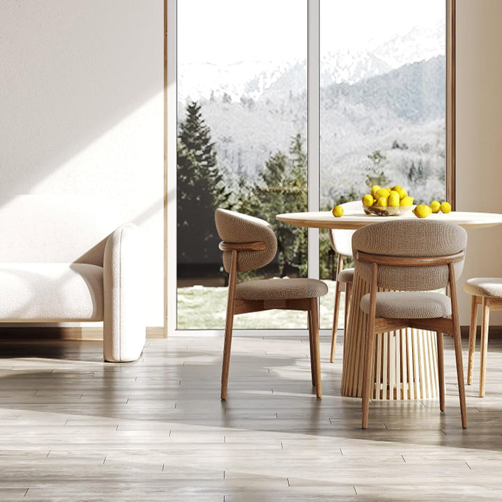 JOIEYOU PVC Bodenbelag, Vinylboden selbstklebend Fliesen Wasserdicht Rutschfeste, Laminat Klicksyste