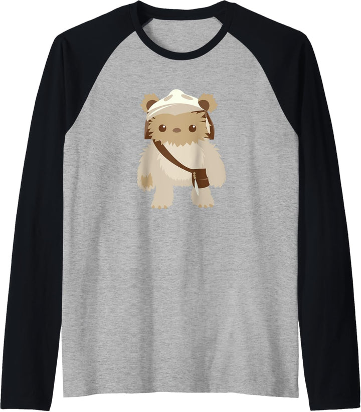 Star Wars Lumat Ewok Cute Cartoon Warrior Raglan