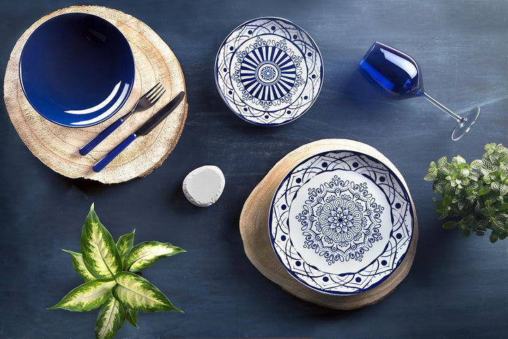 Excelsa Boheme Blue Tafelservice 18 pezzi Blau, 18 pezzi Blau
