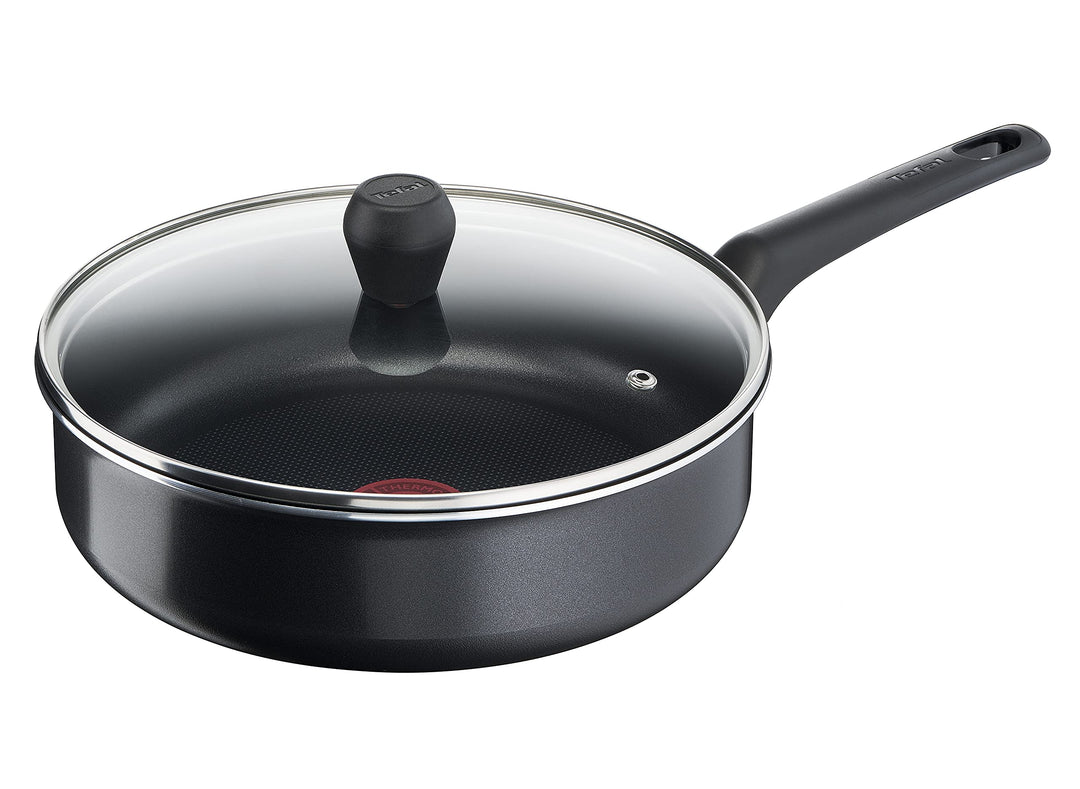 Tefal B55532 Easy Cook & Clean Schmorpfanne 24 cm | inkl. Glasdeckel | Antihaftversiegelung | sicher