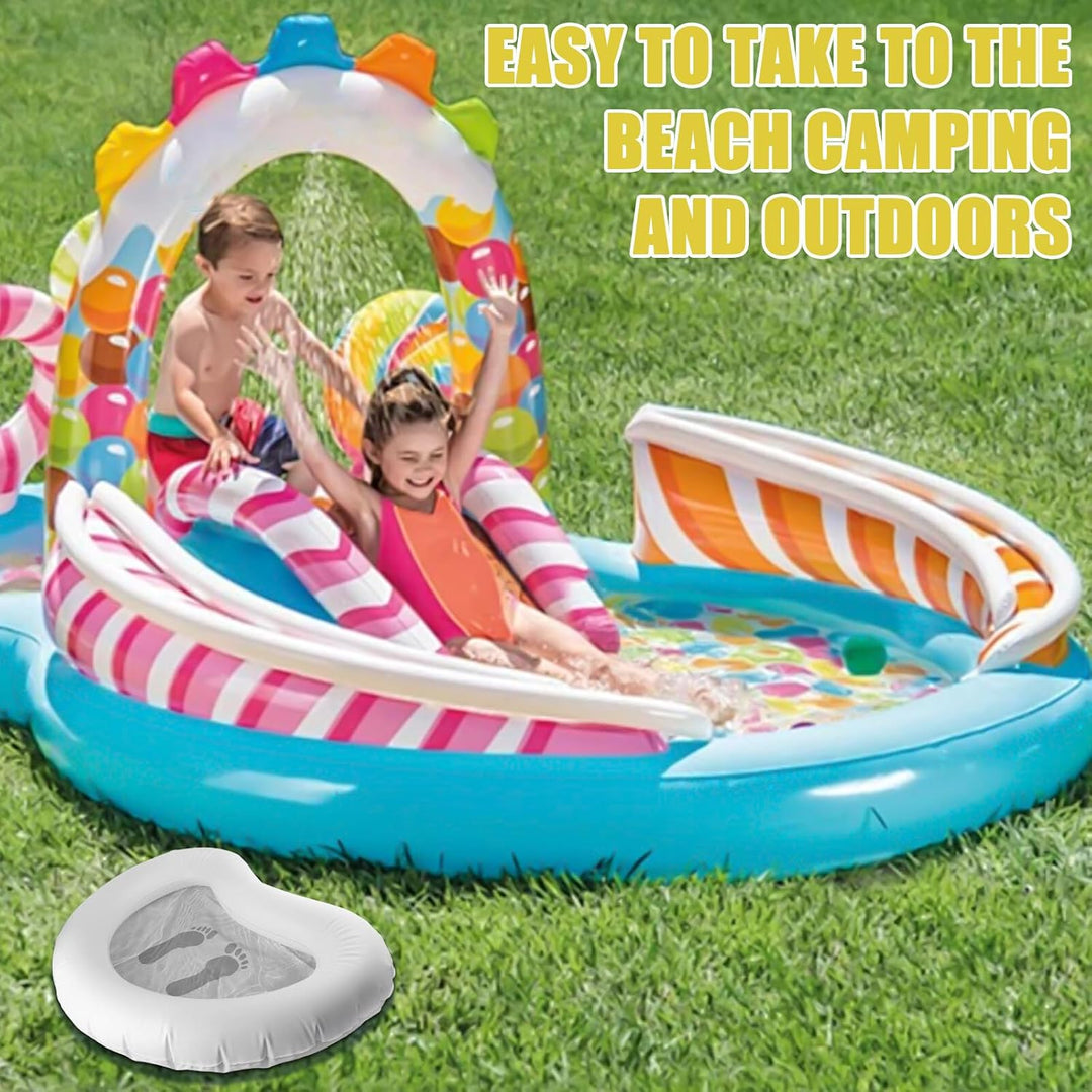 Aufblasbares Fussbecken, 93 x 73CM Pool Fussbadbecken Aufblasbares mit Praktisches Luftventil Whirlp