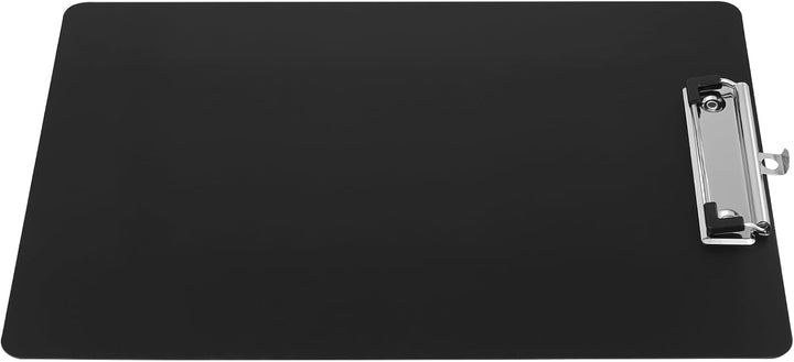 FUNSUEI 15 Stück Kunststoff Klemmbrett A4, 31,5 x 22,5cm Schwarz Schreibbrett für Büro, Lager