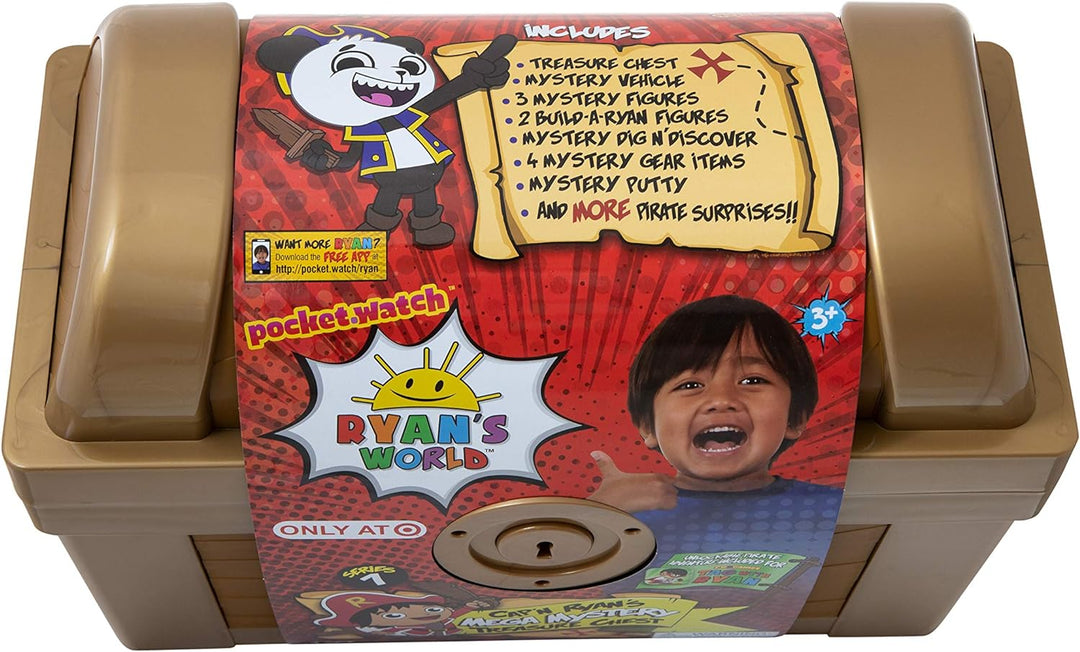 Ryan's World BK00755 Ryans Mega Mystery Treasure Truhe Mega Mystery, Mega Mystery Schatztruhe