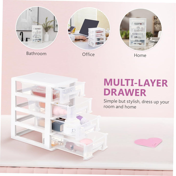 YARNOW 4 Schublade Desktop Storage Organizer| Beh?lter Lagerung Organizer Kommode Veranstalter für D