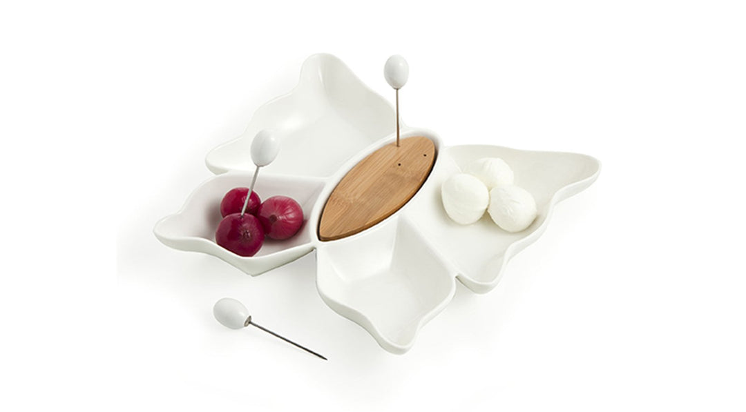 Brandani 55755 Antipastatschale, Porzellan