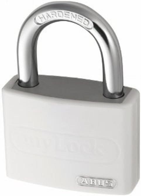 ABUS Vorhängeschloss T65AL/40 myLOCK - individuell beschreibbar - Spindschloss - massiver Aluminium-