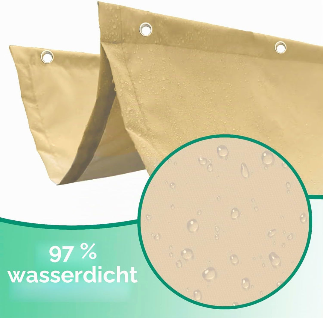 Einziehbar Welle Sonnensegel 100x250cm(BxL) Verstellbar Schattenabdeckung Sonnenschutz Wasserdicht O
