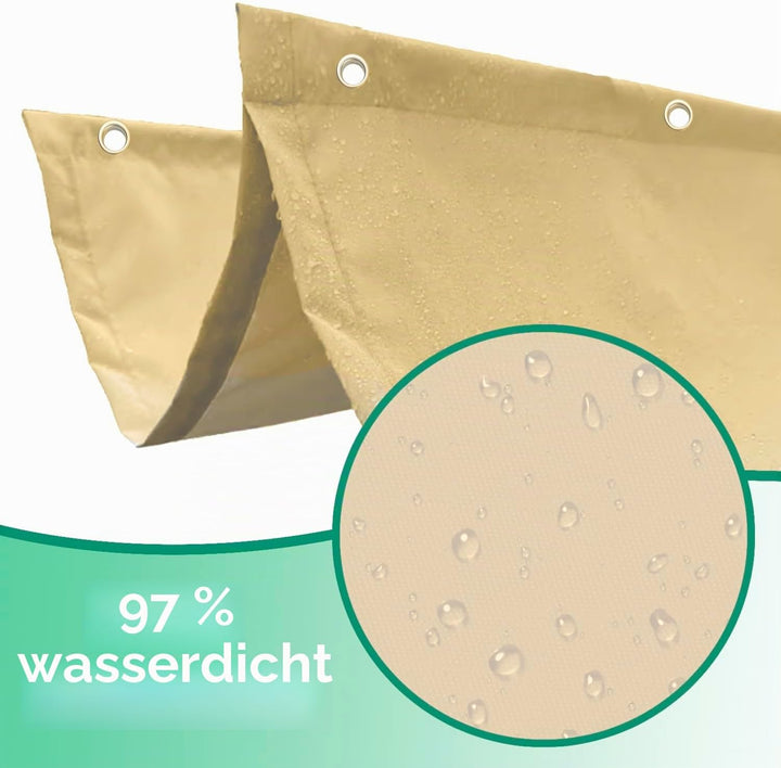 Einziehbar Welle Sonnensegel 100x250cm(BxL) Verstellbar Schattenabdeckung Sonnenschutz Wasserdicht O