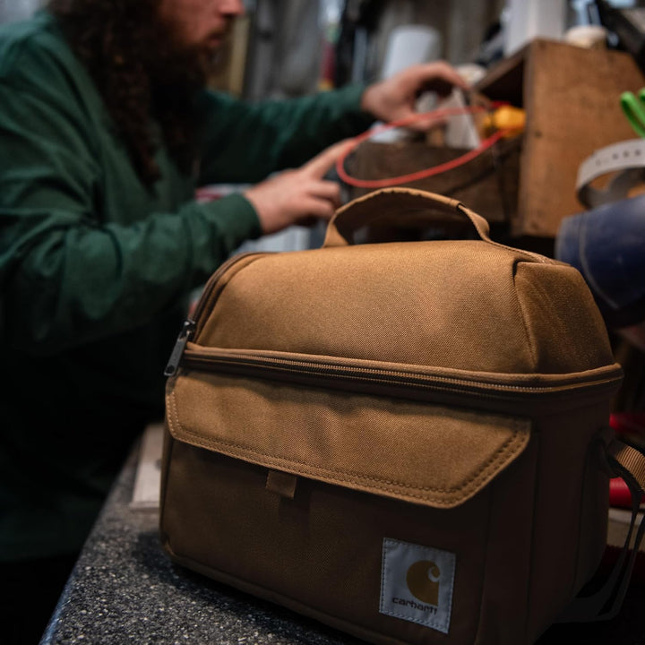 Carhartt 12 Can Zwei-Fach-Lunchbox | Haltbare, vollisolierte Lunchtasche für Frauen & Männer, Duck B