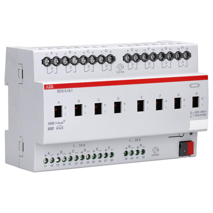 ABB SD/S8.16.1 EIB/KNX Schalt-/Dimmaktor, 16A, REG, 8-fach