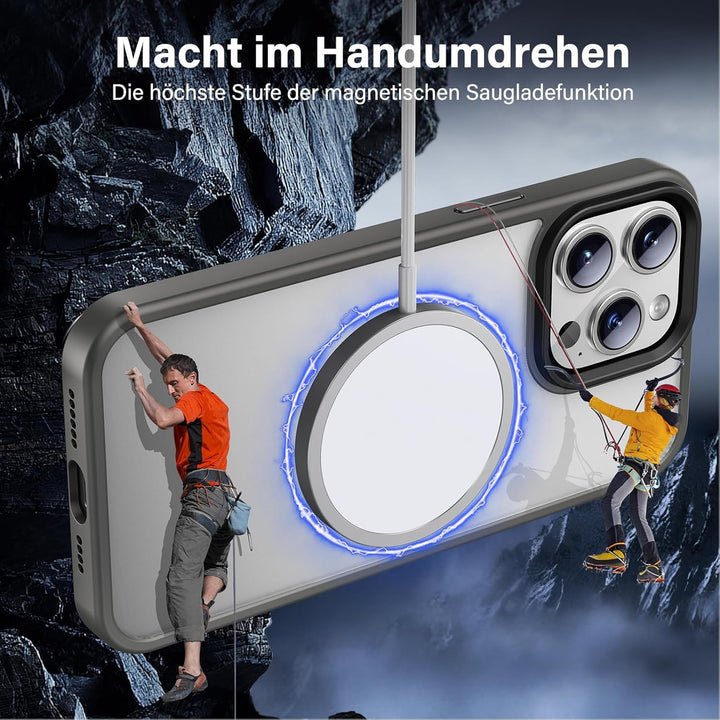UniqueMe für iPhone 15 Pro Hülle, 5-in-1-Set Handyhülle für iPhone 15 Pro Case Rundumschutz Schutzhü