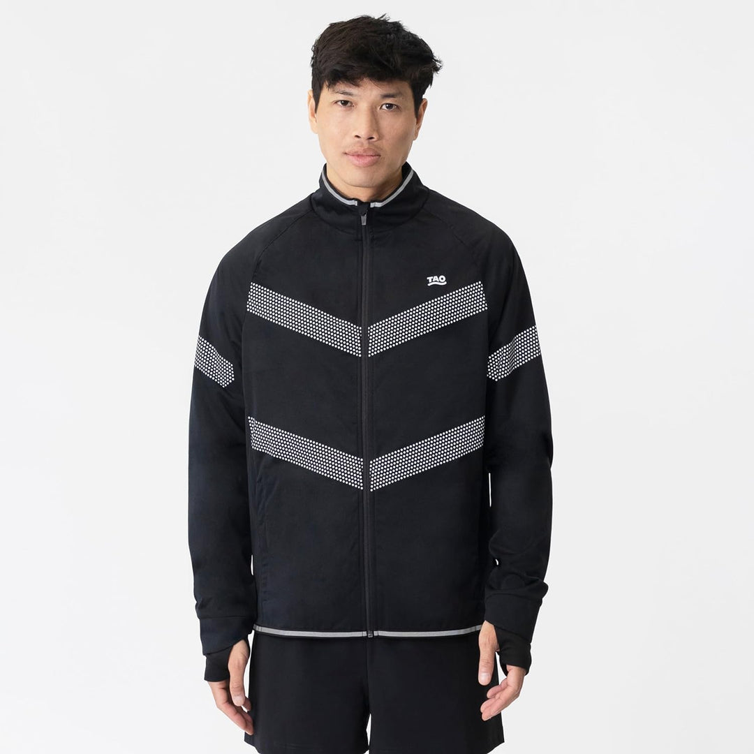 TAO Winddichte Herren Laufjacke | Nachhaltig & fair NOX black L