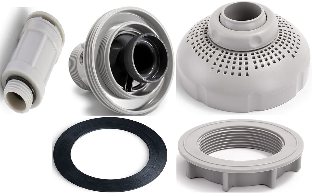 Intex 12354 oberirdische Schwimmbad-Einlassluftdüsenset für 1050-1900GPH Pumpe
