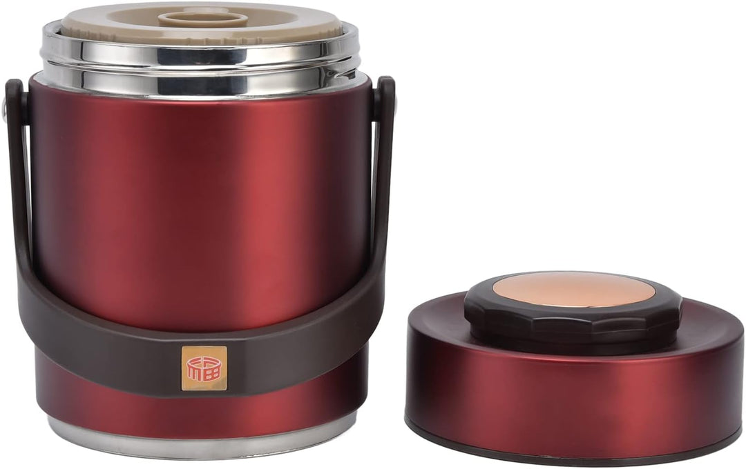 Food Flask 1,5L Edelstahl Essen Thermobehälter Doppelwand Isolierbehälter Warmhaltetopf für Warme Sp
