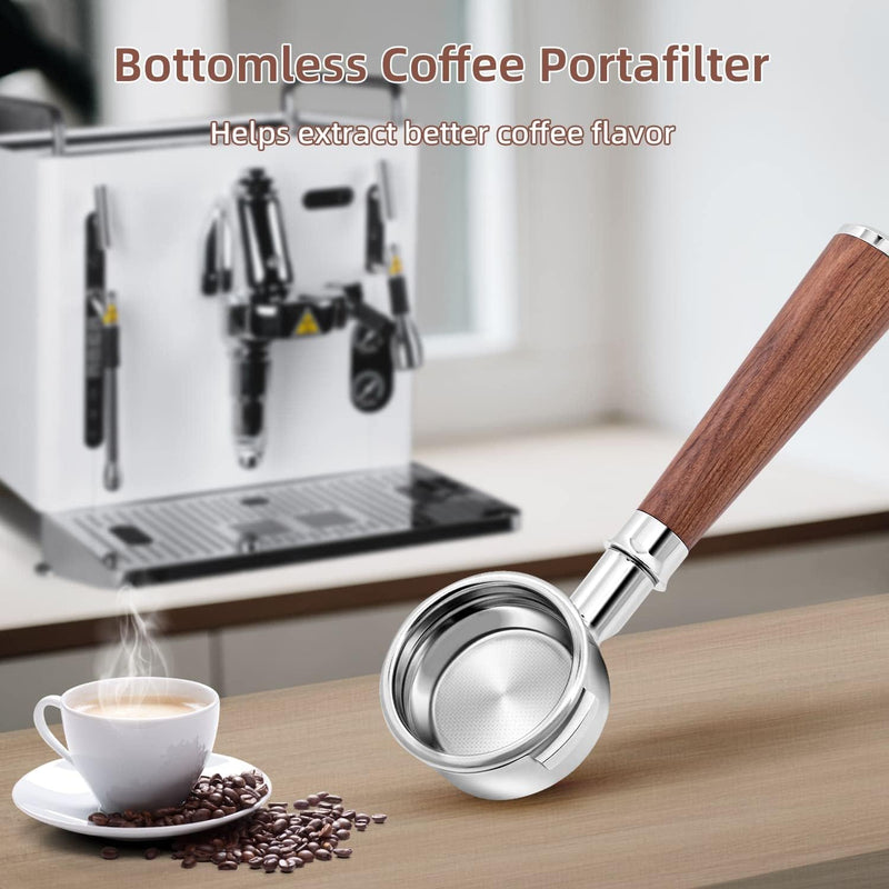 Mcbazel Bottomless Siebträger 58mm für FAEMA E61/Expobar E61/Rocket E61ECM/GEMILAI/Sanremo/LeLit/VBM