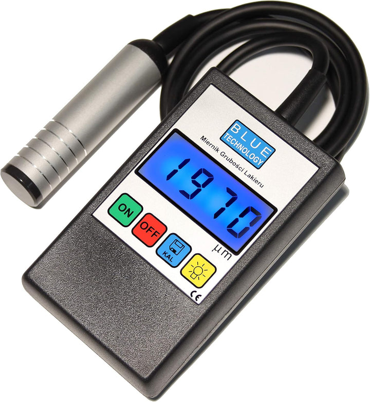 Blue Technology Schichtdickenmessgerät | Lackmesser MGR-11-S-FE | Lackdickenmessgerät | Stahl | Lack