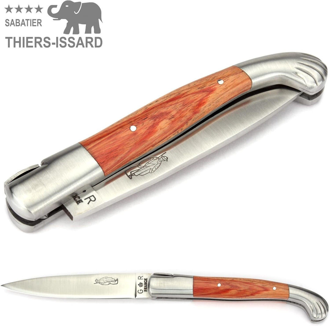 Thiers-Issard Voyageur - 12 cm Jakobsweg Taschenmesser - Griff Rosenholz - Messer Klinge 10 cm 12C27
