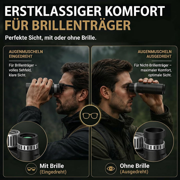 Kompaktes 10x26-Fernglas für Kinder und Erwachsene, Mini-Fernglas für Kinder, leicht, BAK4-Prisma, F