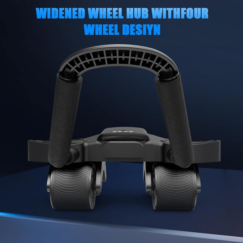 Automatisches Rebound Ab Abdominal Übung Roller Wheel, Ab Roller Wheel mit Ellenbogenstütze und 2 Kn