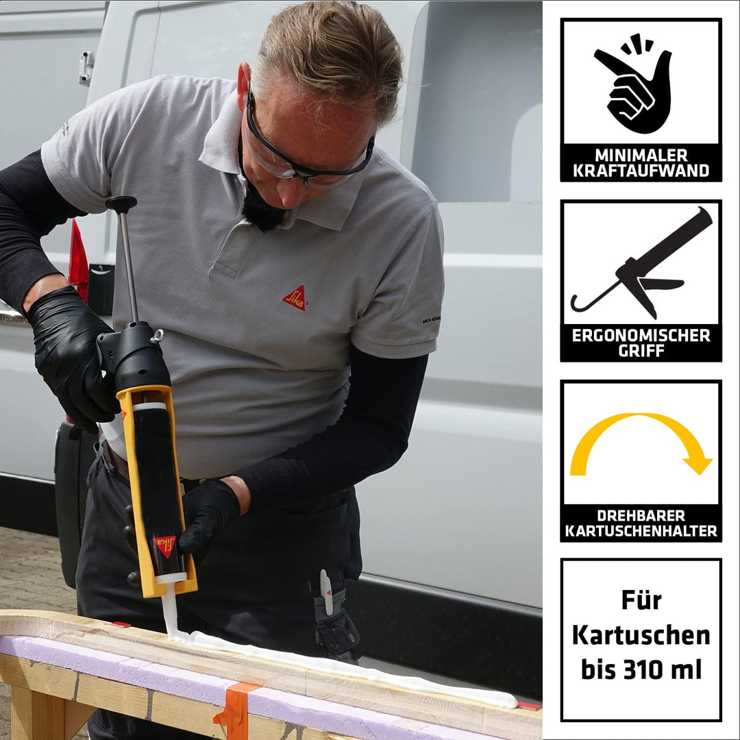 SIKA – Kartuschenpresse – Sika Gun HD – extra leicht – hohe Übersetzung Einzelpack, Einzelpack
