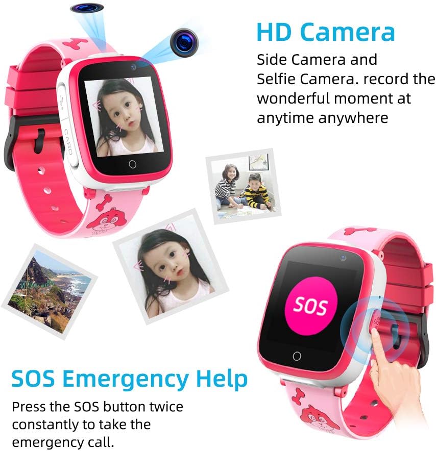 Children's Smartwatch with Games and Music - Smart Watches with Two Cameras, 1.54 HD High-Resolution