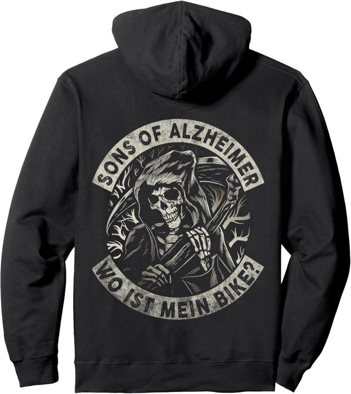 Lustiger Motorrad Spruch Opa Rentner Geschenk Biker Rente Pullover Hoodie