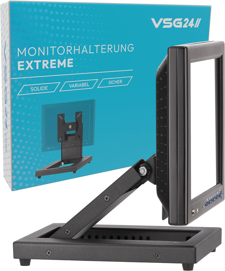 Robuste Metall-Halterung für Touchscreens, POS und PC Monitore / 10“- 22“ Zoll/verstellbar/Vollmetal