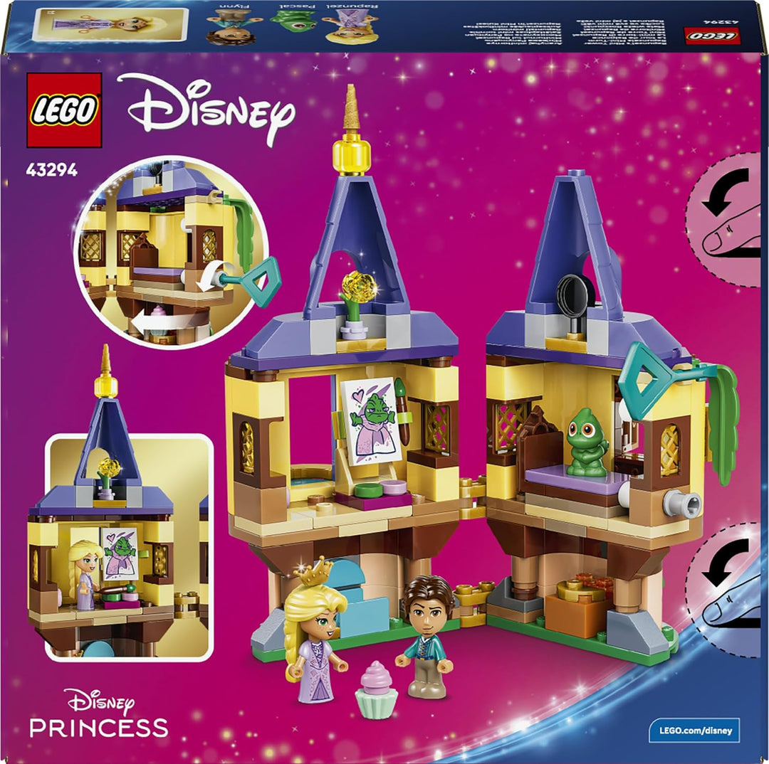 LEGO ǀ Disney Princess Rapunzels Mini-Turm - Rapunzel - Neu verföhnt -Set mit 2 Mini Puppen, Pascal-