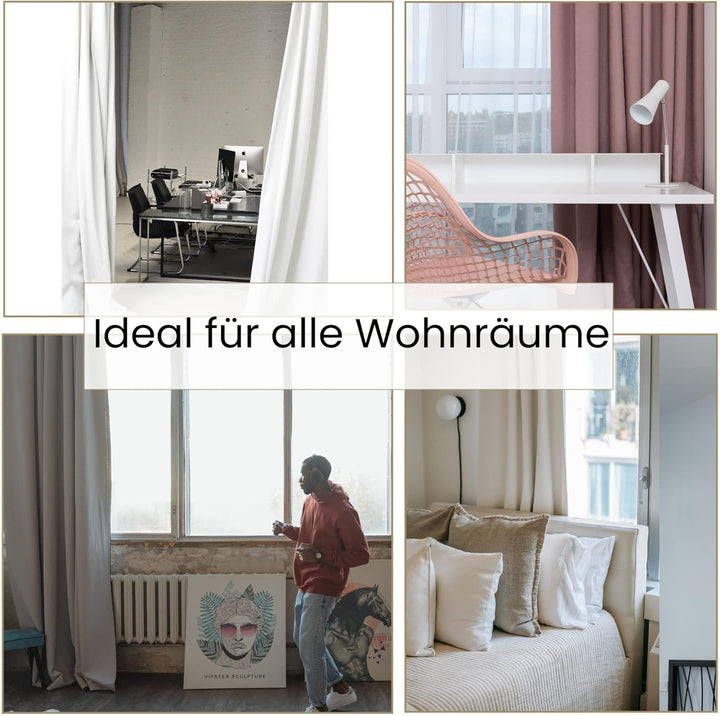 Cleanlevel EST 2016 Verdunkelungsvorhang Vorhang Gardinen Übergrösse mit Ösen Ösengardine Blickdicht