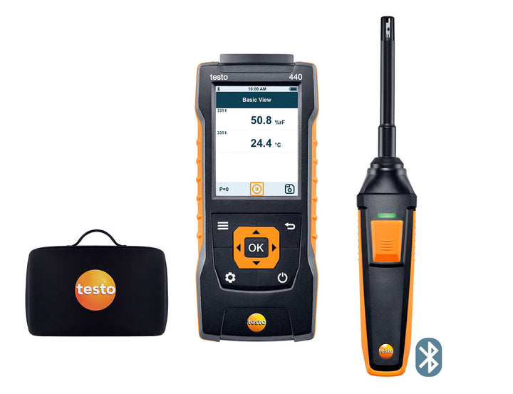 Testo 440 Feuchtigkeits-Set mit Bluetooth® testo 440 Feuchtigkeitsset mit Bluetooth, testo 440 Feuch
