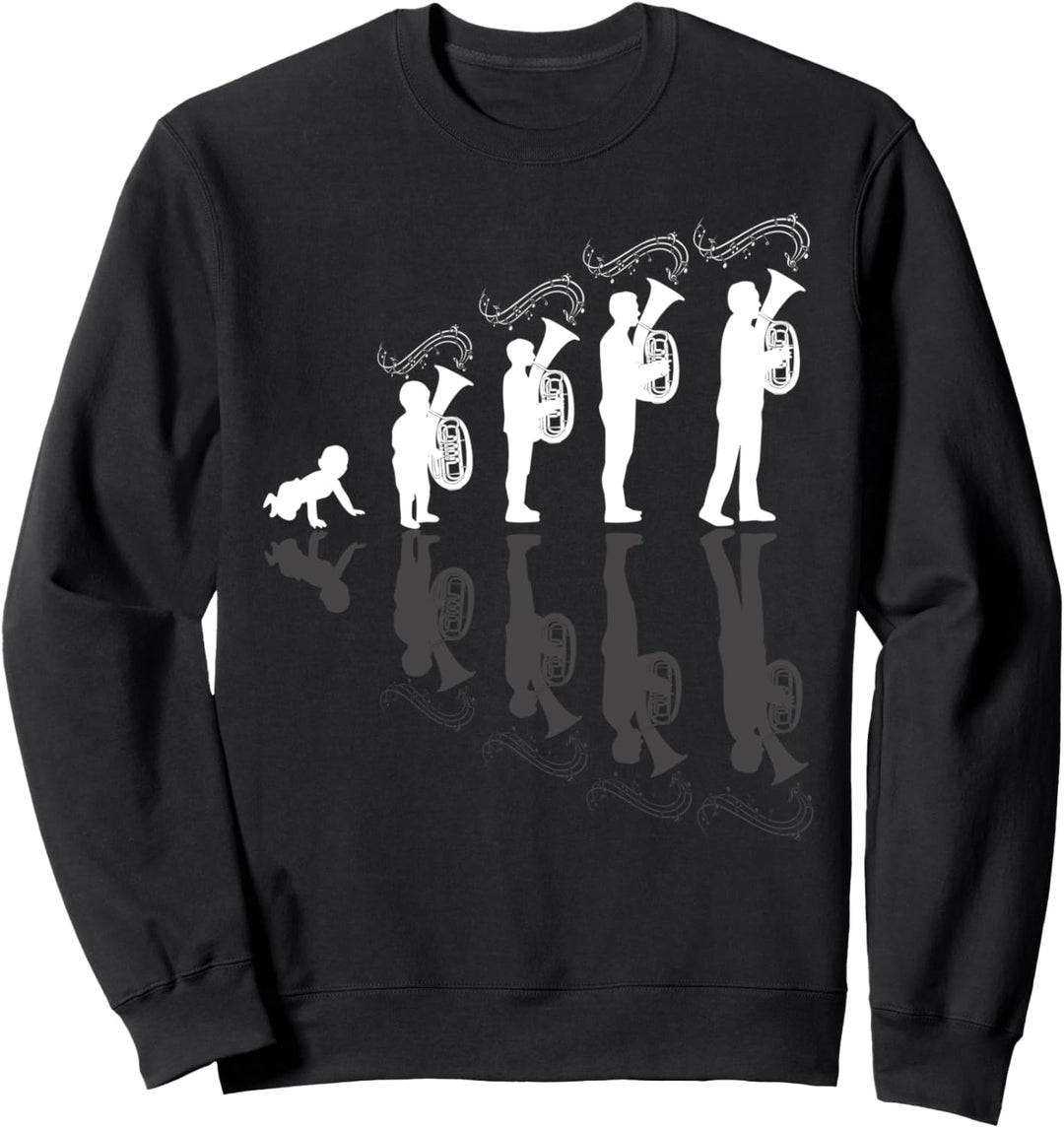 Evolution Tenorhornist Geschenk - Tenorhorn Sweatshirt