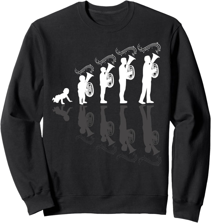 Evolution Tenorhornist Geschenk - Tenorhorn Sweatshirt