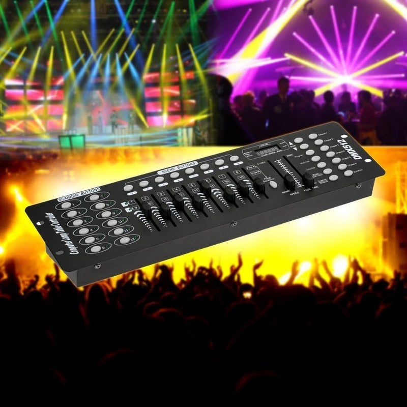 UKing DMX Controller, 192 Kanäle DMX512 Controller Konsole 240 Szenen für MINI DMX-Controller DMX-Li