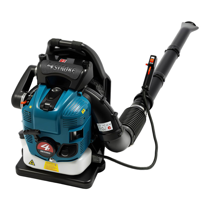 Benzin Laubsauger 75.6CC 4-Takt Rucksack Laubbläser 2600W Leistungsstark Rückenlaubbläser, Rückentra