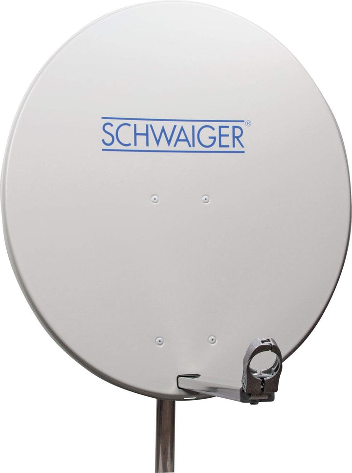 Schwaiger Aluminium Offset-Antenne lichtgrau (80 cm)