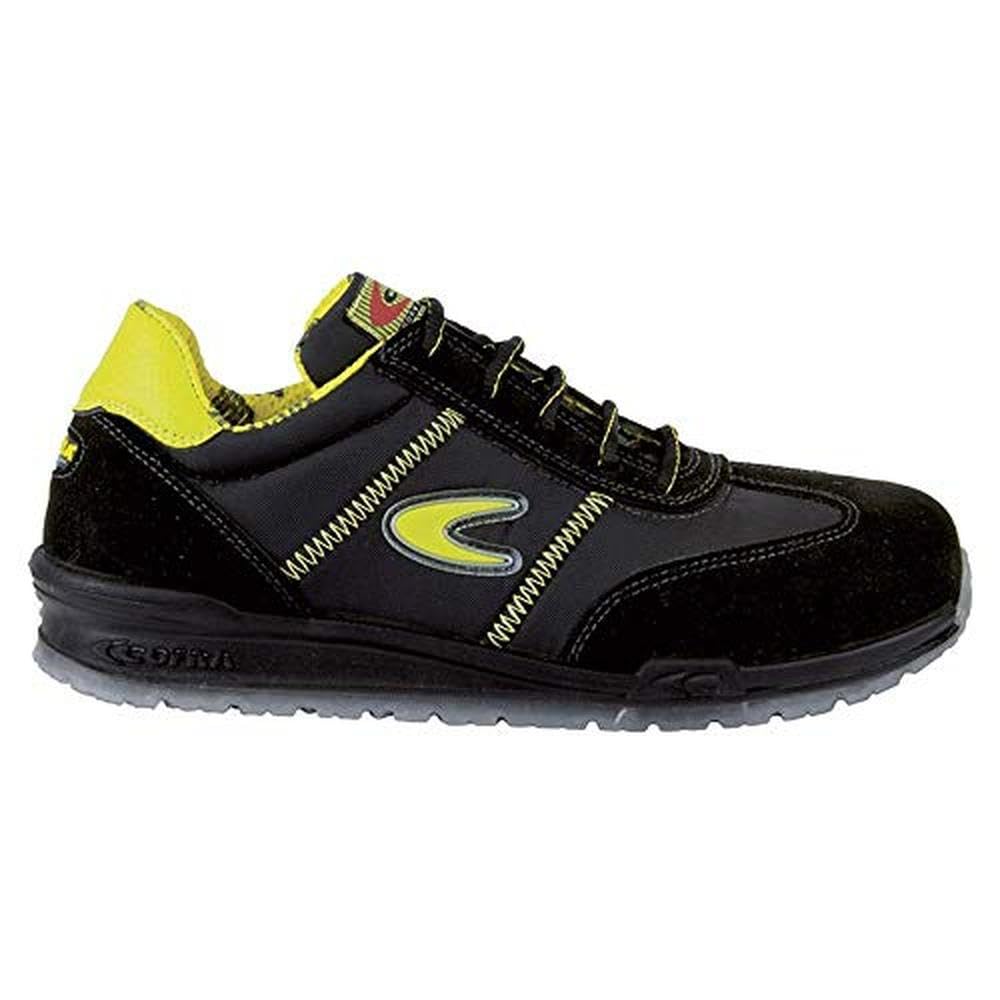 Cofra 78400-000.W40 OWENS S1 P SRC Sicherheitsschuhe, Schwarz/Gelb, Grösse 40 40 EU, 40 EU