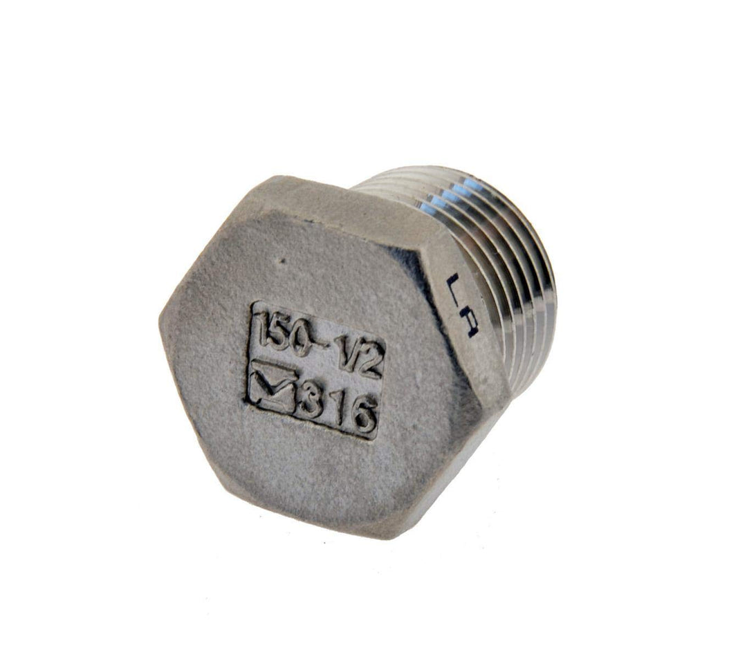 Verschlussstopfen mit Aussensechskant R 3", 16 bar Edelstahl Verschlusskappe 16 bar