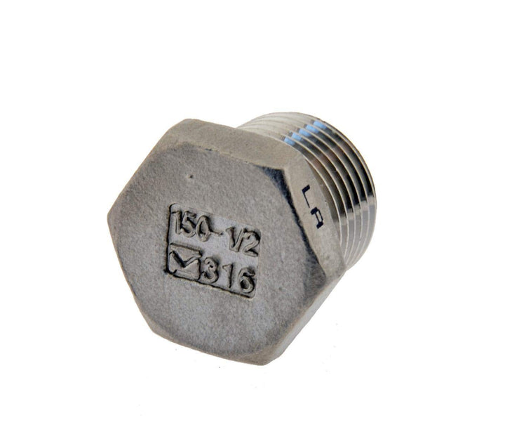 Verschlussstopfen mit Aussensechskant R 3", 16 bar Edelstahl Verschlusskappe 16 bar