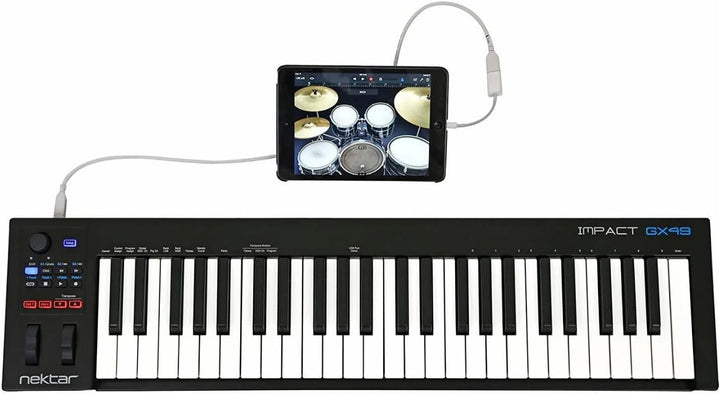 Nektar Impact GX49 | USB MIDI Controller Keyboard with Nektar DAW Integration Black, Black